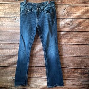 Miss Me Signature Fluer De Lis Bootcut Jean